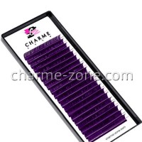 MIX фиолетовых ресниц Charme Zone от 10 до 13 мм